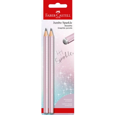 Afbeelding van Faber Castell potlodenset Jumbo Sparkle Cosmic 2 stuks op blisterkaart FC 111683