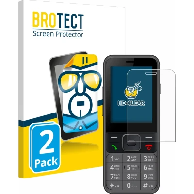Afbeelding van BROTECT (2 Stuks) Schermbeschermer voor Panasonic KX TF200 Screen Protector Transparant