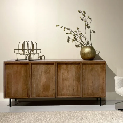 Afbeelding van Livingfurn Elan dressoir 180 cm naturel Hout