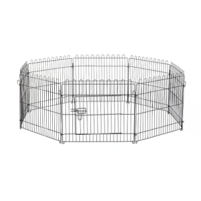 Afbeelding van PawHut Puppy uitloop puppyhek box buiten behuizing 5 maten 5663 1300