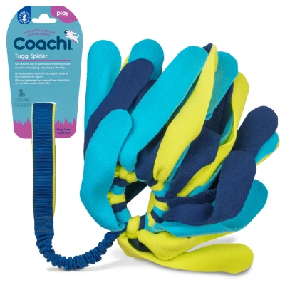 Afbeelding van Coachi Tuggi Spider Hondenopvoeding Navy Lime Lichtblauw