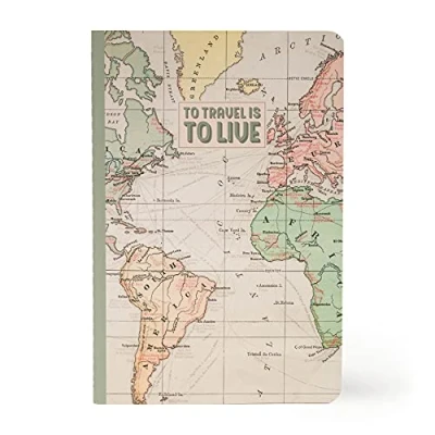 Afbeelding van Legami notitieschrift 21x14 cm blanco 80 blz. to travel is Live