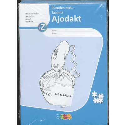 Afbeelding van Ajodakt Puzzelen met Taalmix 5ex Gr 8 Werkboek (Paperback)