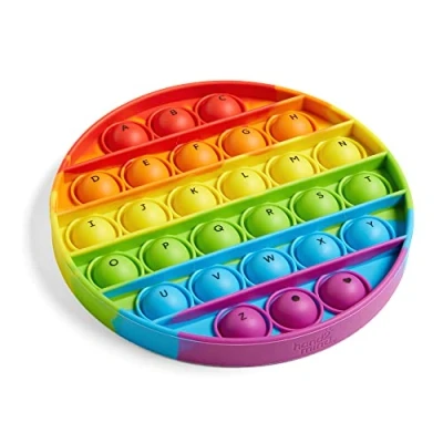 Afbeelding van Learning Resources sensorische alfabetpoppers, friemelspeelgoed, fidgetspeelgoed, letters leren voor jonge kinderen, alfabet peuters, ABC speelgoed (set met 6 stuks)