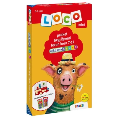Afbeelding van Loco Veilig Leren lezen pakket basisdoos en 2 boekjes begrijpend kern 7 11 (mini)