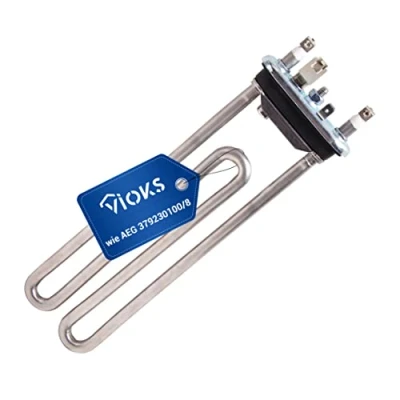 Afbeelding van VIOKS verwarmingselement 230V 1950W vervanging voor AEG 1327242416 3792301008 IRCA 6295134R wasmachine met thermische zekering en rubberen afdichting Lavamat