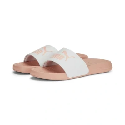 Afbeelding van Puma Popcat 20 heren Slippers, Witte abrikoos blozen, 46 EU