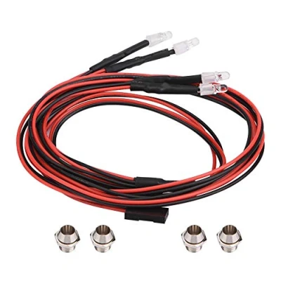 Afbeelding van RC Auto Scheinwerfer, 4 St¨¹cke 3mm Scheinwerfer LED Lichter f¨¹r Modell Drift Fahrzeug Zubeh?r