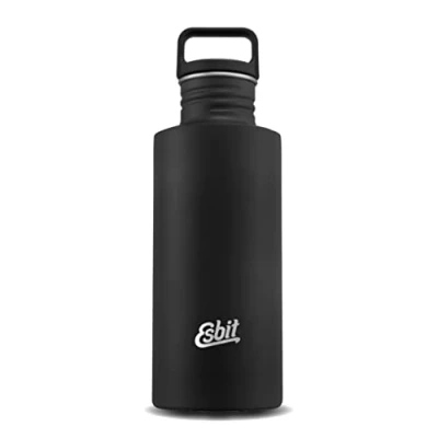 Afbeelding van Esbit Sculptor Waterfles 750ml Zwart RVS Drinkfles Lusdop