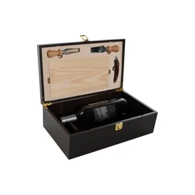 Afbeelding van Set van Wijn Accessoires Home ESPRIT Donkerbruin Hout MDF 36 x 21 12 cm