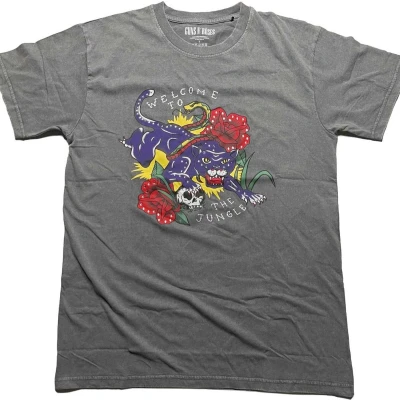 Afbeelding van Guns N&#039; Roses Welcome To The Jungle Heren T shirt XL Grijs