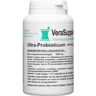 Afbeelding van VeraSupplements Ultra Probioticum Capsules 100VCP