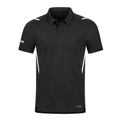 Afbeelding van Polo Challenge Zwart gemeleerd/wit / 3XL