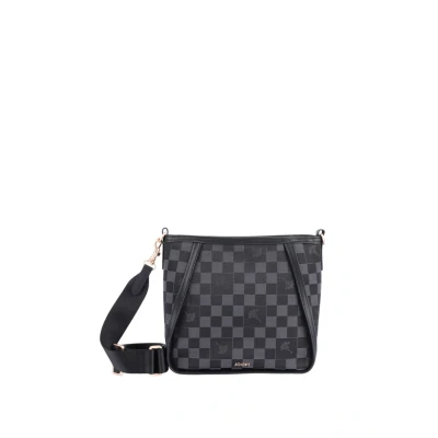 Afbeelding van JOOP! schoudertas Piazza Scacchi Leena Shoulderbag Black zwart