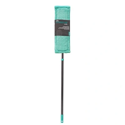 Afbeelding van JVL Super Absorberende Microvezel Uitschuifbare Flat Floor Mop, Turquoise/Grijs