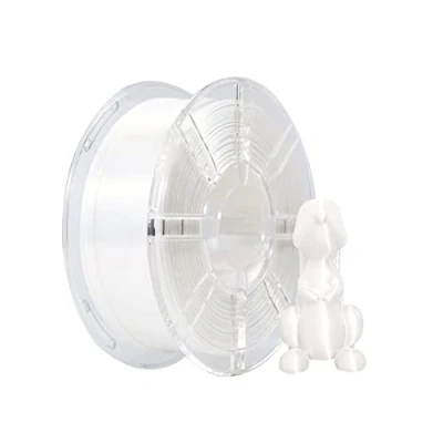 Afbeelding van iBOSS PLA Plus (PLA+) 3D Filament 1.75mm, Printer Plus, Dimensionale Nauwkeurigheid +/ 0.02 mm, 1 kg Coil (2.2 LBS) Printing voor Printer,Zijde wit