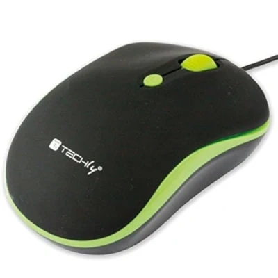 Afbeelding van Usb Optical Mouse zwart/groen
