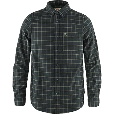 Afbeelding van Fjällräven Övik Flannel shirt Blouse Donkergrijs Heren Maat L