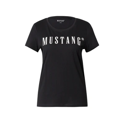 Afbeelding van MUSTANG Dames T shirt ALMA Regular Fit XS S M L XL Wit Zwart Blauw Grijs, 4142,