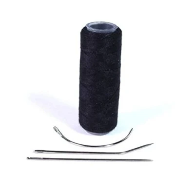 Afbeelding van hair2heart Extension Tools Tressier Set met naald en draad voor de Weaving Methode, haarextensies, om wefts aan te brengen Zwart