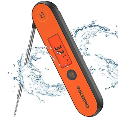 Afbeelding van INKBIRD IHT 1P Digitale Onmiddellijk Afleesbare Vleesthermometer 3s, Waterbestendige Oplaadbare BBQ Thermometer met Backlight en Kalibratie,voor keuken,Grill,Frituren,Melk ( 50C 300C)