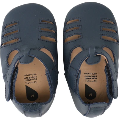 Afbeelding van Bobux Soft Soles Navy boys sandal Babyslofjes