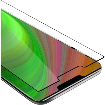 Afbeelding van Cadorabo Screenprotector geschikt voor Huawei MATE 30 PRO Volledig scherm pantserfolie Beschermfolie in TRANSPARANT met ZWART Gehard (Tempered) display beschermglas 9H hardheid 3D Touch