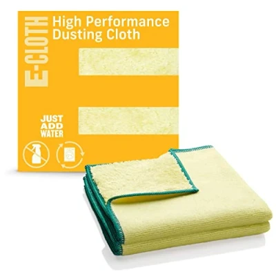 Afbeelding van E Cloth 2 pack hoogwaardige stofdoek, microvezel reinigingsdoek, vallen stof, stuifmeel, huisdierbont en haar, geweldig voor hout lederen oppervlakken, wasbaar herbruikbaar, 100 wasbelofte
