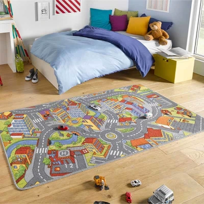 Afbeelding van Speelkleed Smartcity Grijs 200x300 Cm