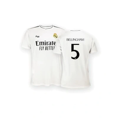 Afbeelding van Real Madrid Thuistenue Seizoen 24/25, Bellingham, 10 Jaar, Replica Met Officiële Licentie