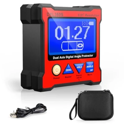 Afbeelding van Digitale Gradenboog DXL360S Niveaudoos GYRO + Zwaartekracht 2 in 1 Hellingsmeter Dubbele as Hoekzoeker met 0,01 Resolutie 134 (DXL360S)