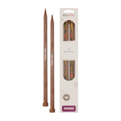 Afbeelding van KnitPro KP20213 25 cm x 12 mm Symfonie enkelpuntige naalden, veelkleurig