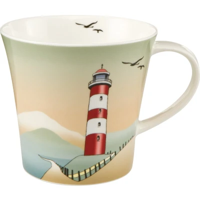 Afbeelding van Goebel Scandic Home Koffie / Thee Mok Lighthouses Beker porselein 350ml