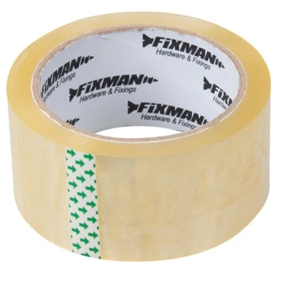 Afbeelding van Fixman Inpaktape Dozentape Transparant 48 mm x 66 meter