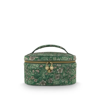 Afbeelding van Pip Studio Cleo Beautycase Dames Toilettas Daisy Dreams Groen 26x16x16cm
