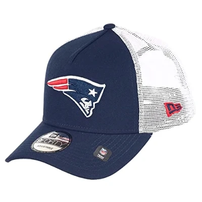 Afbeelding van New Era England Patriots NFL White Mesh Trucker 9Forty A Frame Cap