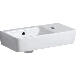 Afbeelding van Geberit Renova Compact fontein bak links, kraangat rechts wit (50 x 25