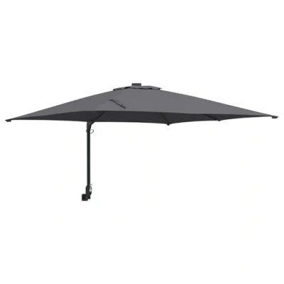 Afbeelding van vidaXL Buitenparasol Anthraciet Polyester, Gepoedercoat Staal Groot