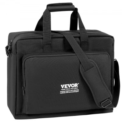 Afbeelding van VEVOR DJ mixer draagtas, 1200D Oxford stof, voor uitrusting met opbergtas, 1,5 m lang, afneembare schouderriem, 10 cm bekleding, 49,5 x 22,0 39,5 tas controller, zwart, nonchalant