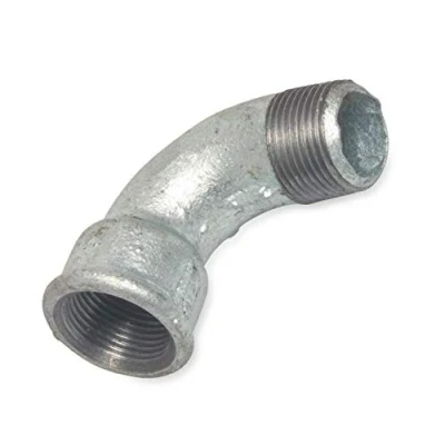 Afbeelding van Schroefdraadfitting tempergietijzer boog 90 kort 1 1/4&quot; IG x AG