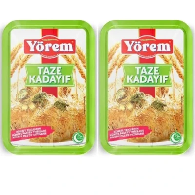 Afbeelding van By Pufai Grocery, Kataifi Pastry Threads Kadayif Dubai Chocolade Kadaifi 400 Gram x 2 Packs