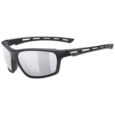 Afbeelding van uvex sportstyle 229 sportbril voor dames en heren gespiegeld drukvrij draagcomfort &amp; perfecte pasvorm black matt/silver one size