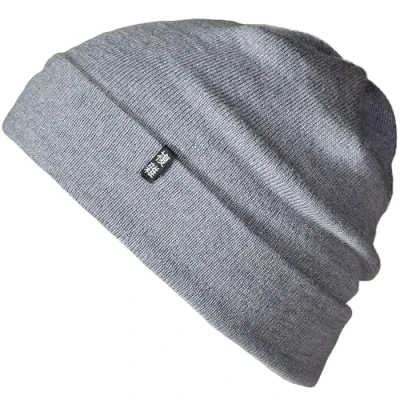 Afbeelding van Enter the Complex® Beanie Muts van 100% Merinowol, Knitted Hat, Dames en Heren, Grijs, Eén maat