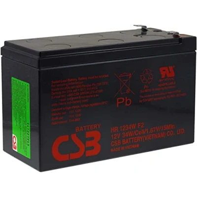 Afbeelding van CSB HR1234WF2 Accu, loodzuur, hoge downloaden, 12 V, 9 Ah