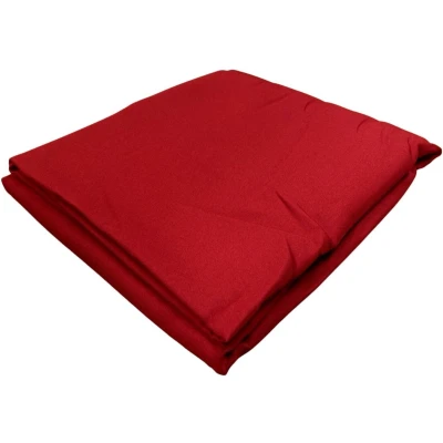 Afbeelding van stof Textiles Tafelkleed rond D180 cm rood Eettafel tafellakens polyester tafel dekken nette afwerking