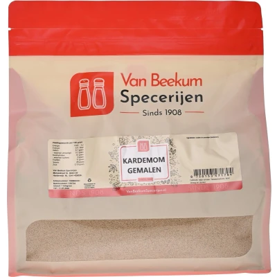 Afbeelding van Van Beekum Specerijen Kardemom Gemalen 1 kilo (hersluitbare stazak)