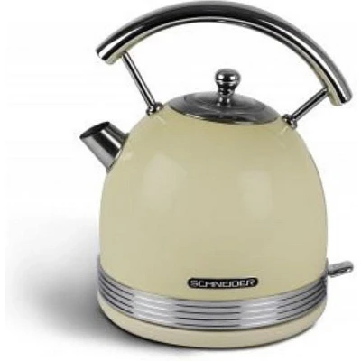 Afbeelding van Schneider SCKE17CR Retro Waterkoker 1.7L 2200W Crème/Chroom