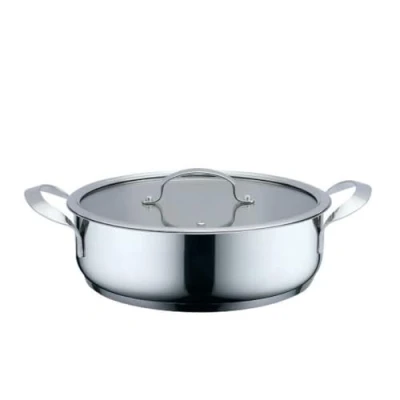 Afbeelding van Kookpot met Deksel Haeger PA 24H.003A Beige Grijs Ø 24 cm