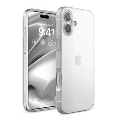 Afbeelding van elago Hybride Transparante Hoesje Compatibel met iPhone 16 Plus Case Cover PC + TPU Technologie, Schokbestendige bumper, Verhoogde Camera Bescherming, Duurzaam Krasbestendig (Transparant)