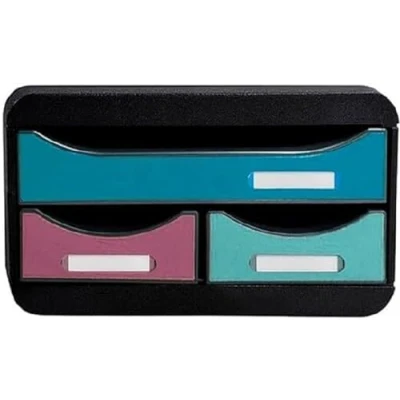Afbeelding van Exacompta Ref. 311606D 1 Small Box 3 laden Skandi verschillende kleuren